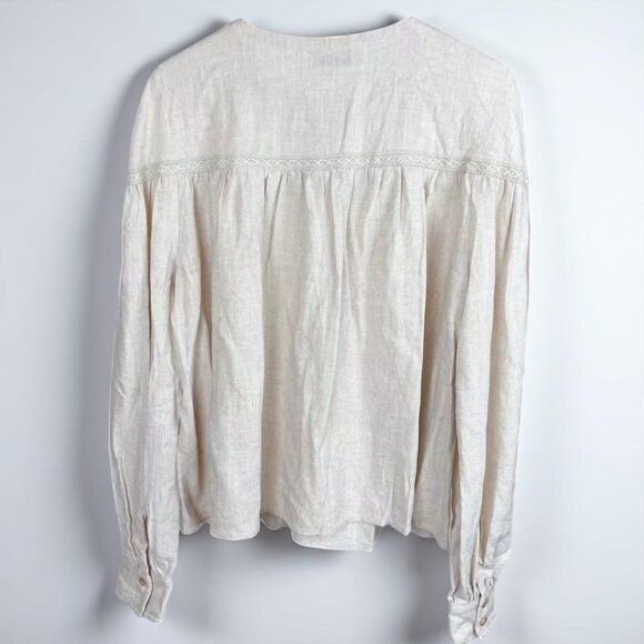 NWT Lost+Wander Easy Breezy Shirt Oatmeal - Picture 4 of 4